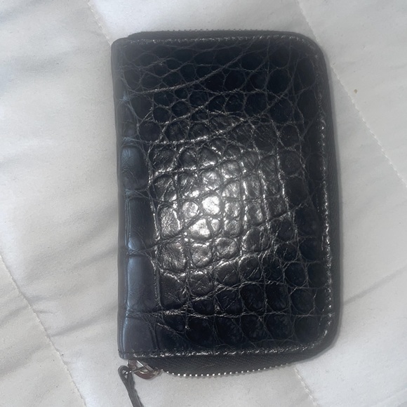 NWOT gucci croco card holder (unisex) - Picture 2 of 9